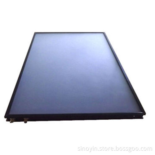 Solar water heater collector with blue titanium absorber